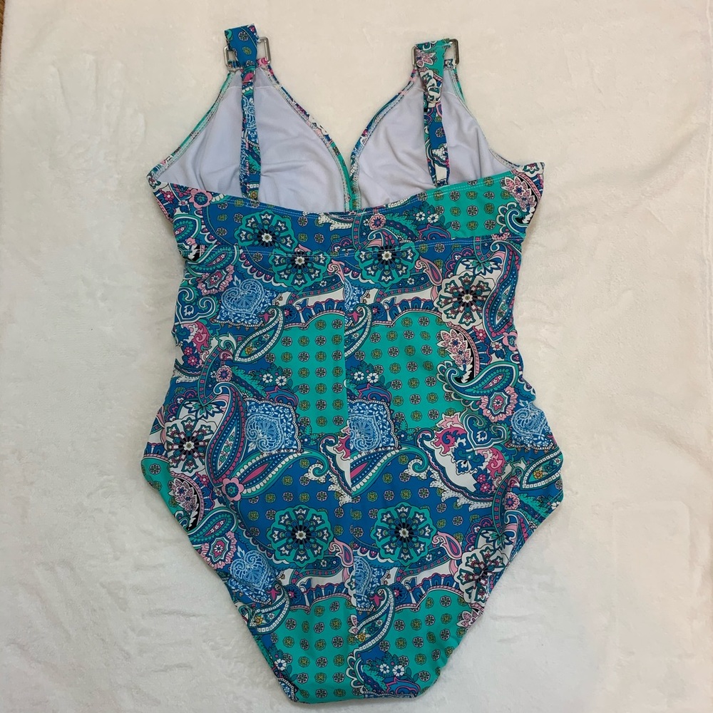 ASSETS By Sara Blakely, Spanx one piece swimsuit - Picture 2 of 6